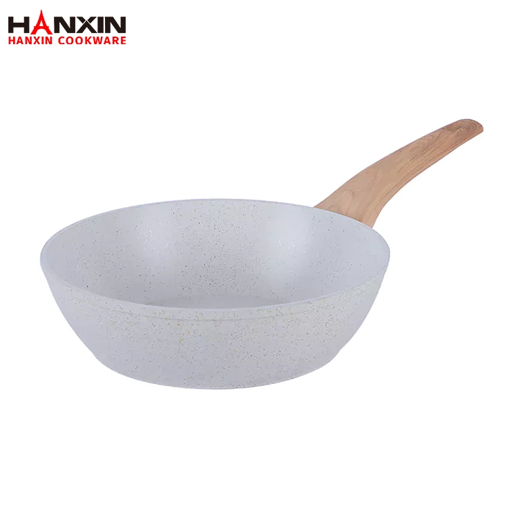 Aluminium-Keramik-Marmor-beschichtete Frittierpfanne