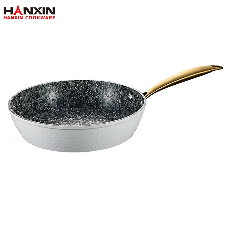 Aluminium-Antihaft-Granit-beschichtete Frittierpfanne